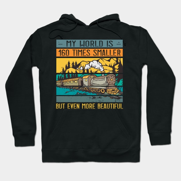 Modelrailroad HO N Z Train Model Hoodie by alpmedia